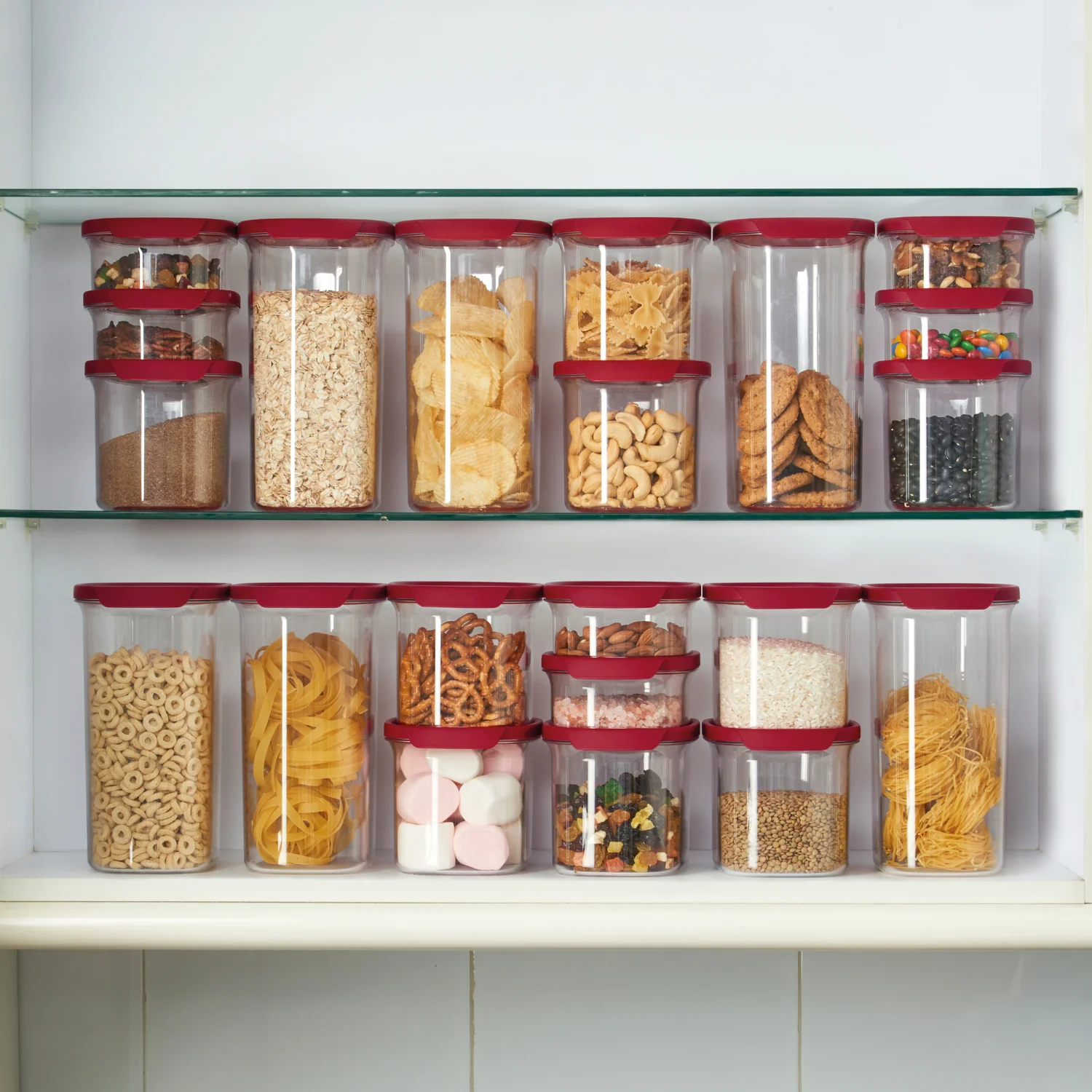 Pote Hermético Ultra Clear Tupperware 1L Vermelho - Image 3