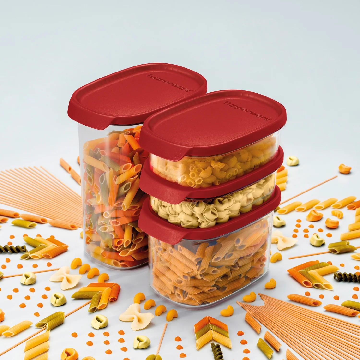 Pote Hermético Ultra Clear Tupperware 2,2L Vermelho - Image 2